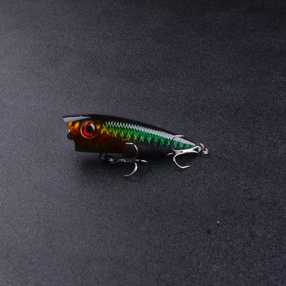 6cm 7g Surface Popper Fishing Lures Long Casting Artificial Bait Topwater Pencil Swimbait Wobblers for Pike Perch Equipment