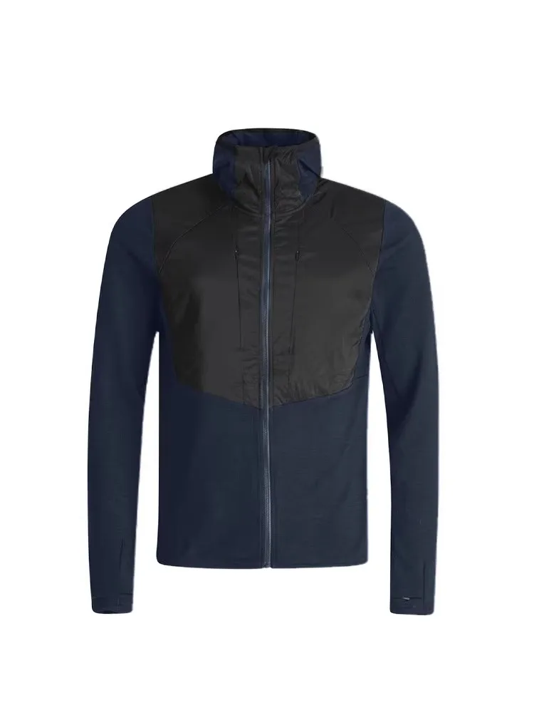 Outdoor men's autumn/Winter warm wool jacket with fleece Merino quick-drying jacket waterproof merino liner 5