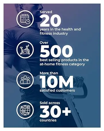 Description Picture 4 of itemHealth & Fitness Stair Stepper w/Handlebar, Extended Step Range Machine for Climbing Exercise, Compact, Height-Adjustable,