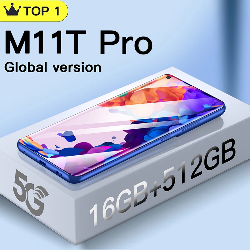 Новые смартфоны глобальная версия M11T Pro телефон 16 + 512 ГБ мобильные телефоны 10 ядер