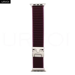 Wave Design Nylon Loop Band with Parachute Buckle - Durable Strap for 46mm - S10 44 45 49mm (Dull red)