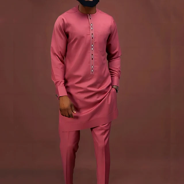 Kunle Round Neck Embroidery Long-sleeved Outfit - Image 6