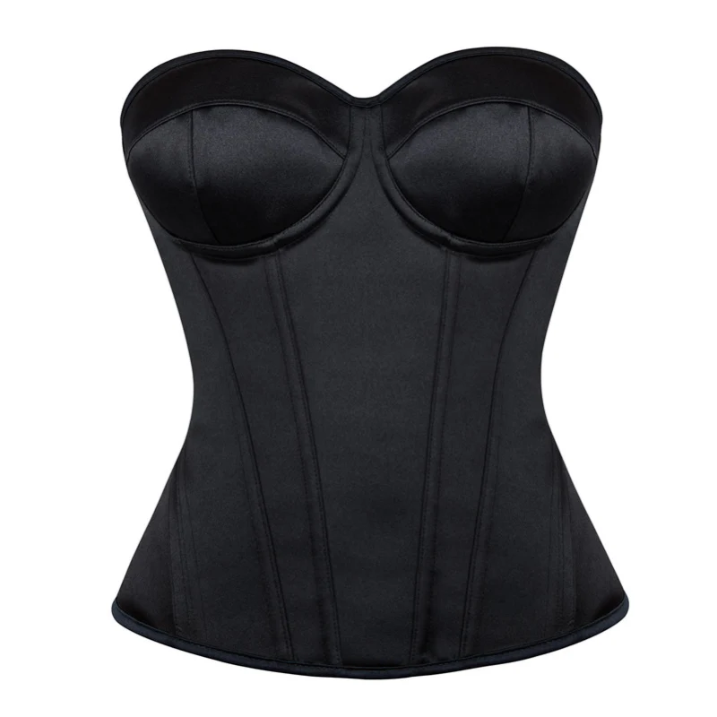 Black Corset Waist Trainer Body Shaper Corset Top Plus Size For Women Overbust Corset Korsett Gothic Classic Bustier For Party