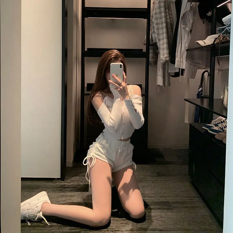 Short Pants for Women To Wear Elastic Waist Womens Shorts Sexy Biker Mini Tight Booty Skinny Elasticty Outdoor Fashion Clothing