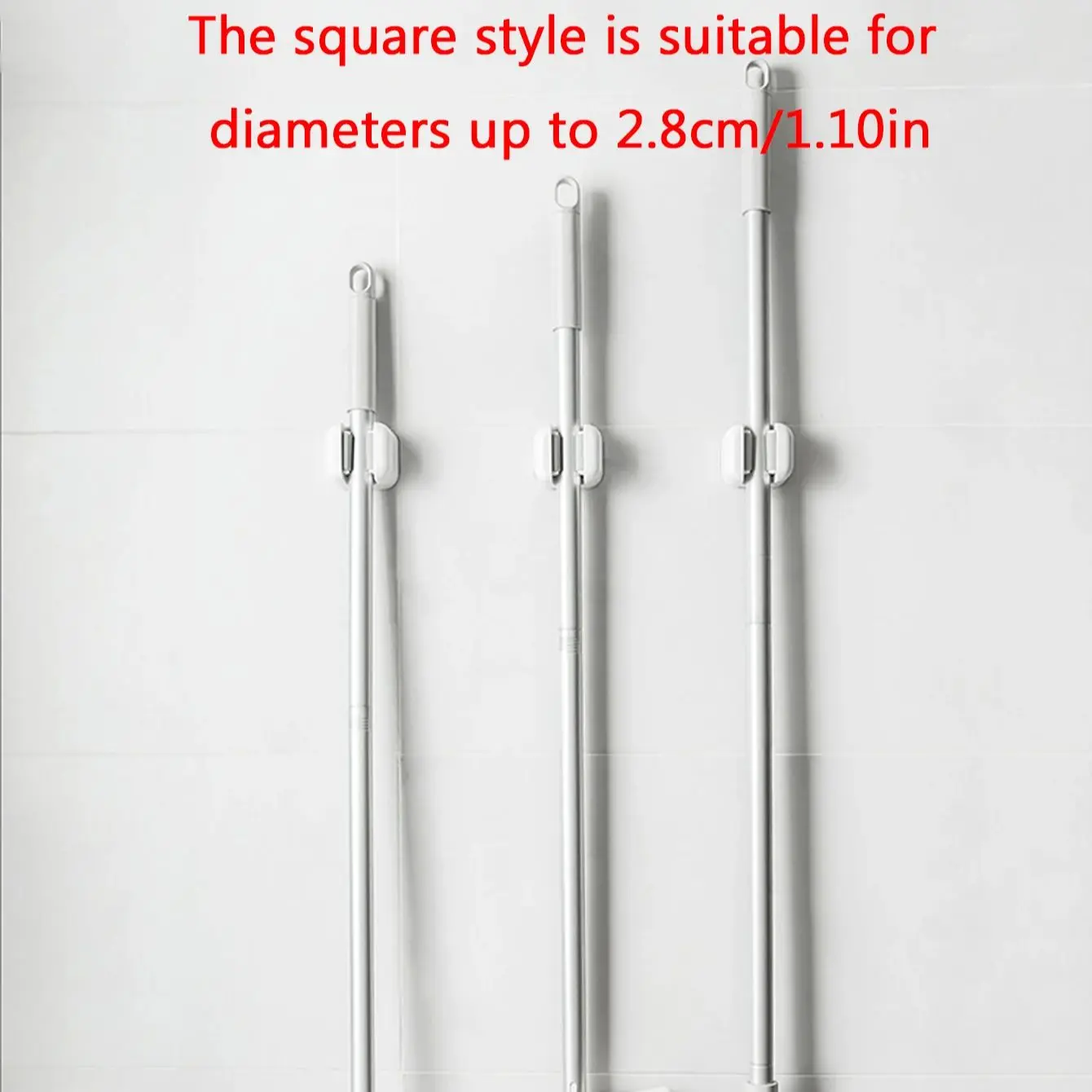 Non Punching Mop Holder Mop Clamp Holder Clamp Wall Mounted Hook mop holder,wall mounted organizer