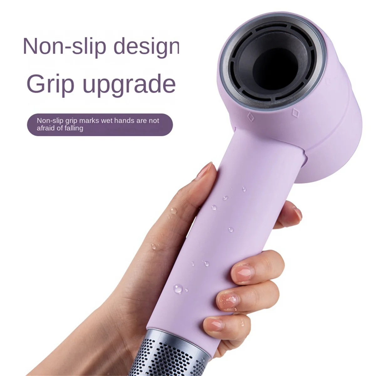 For Laifen LF03/SE Hair Dryer Protective Sleeve Anti-Scratch Travel Silicone Accessories Hair Dryer Cover Purple-LITE