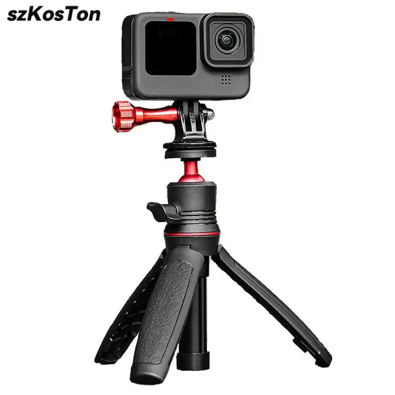 

Mini Retractable Selfie Stick Foldable Portable Tripod For Go Pro 12 11 10 9 8 Insta360 X2 X3 DJI Action 3 4 Camera Vlog Stand