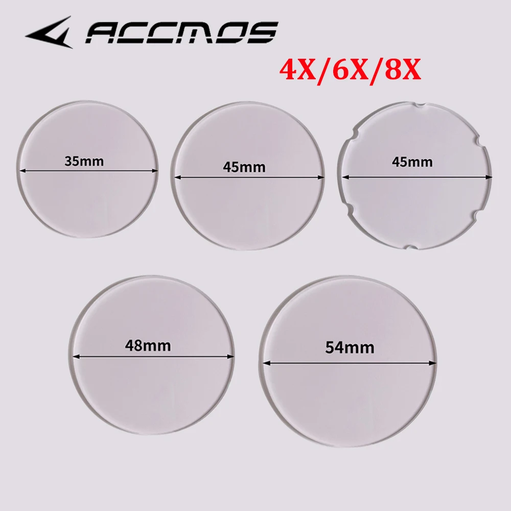 Archery Bow Sight Scope Lens Series Magnification 4x/6x/8x Diameter 35/45/48/54mm High Quality Resin Shooting Aiming Accessories tactical magnifier scope rifle scope