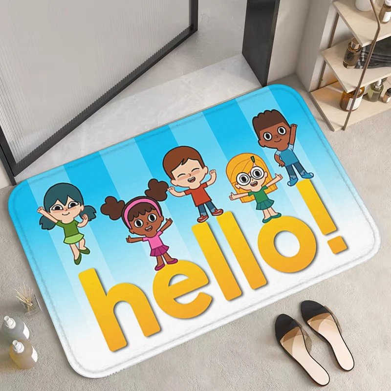 

Hello Welcome Entrance Carpet Children Room Mat Home Rug for Bedroom Mats Custom Carpets Rugs Bath Foot Kitchen Prayer Bathroom