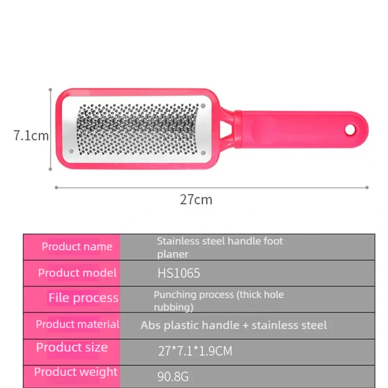 Foot Grinder Pedicure Stainless Steel Foot Scrubber Heel Callus Dead Skin Remover Exfoliating Professional Feet Care Tool