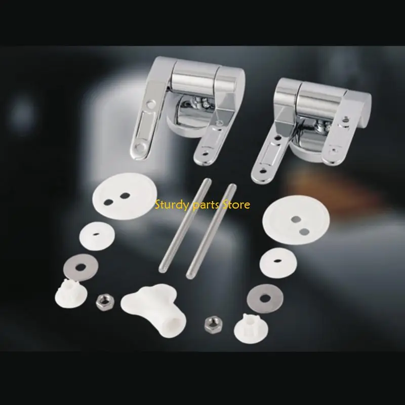 97QC 2pcs/set Convenient Toilet Hinges Toilet Lid Hinges Contemporary