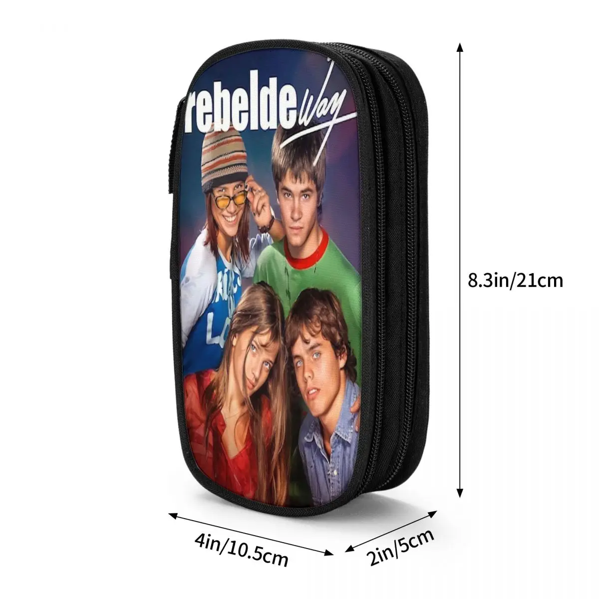 Cute Rebelde Way Pencil Cases Pencilcases Pen Box for Girls Boys Large Storage Bag Students School Zipper Stationery 3