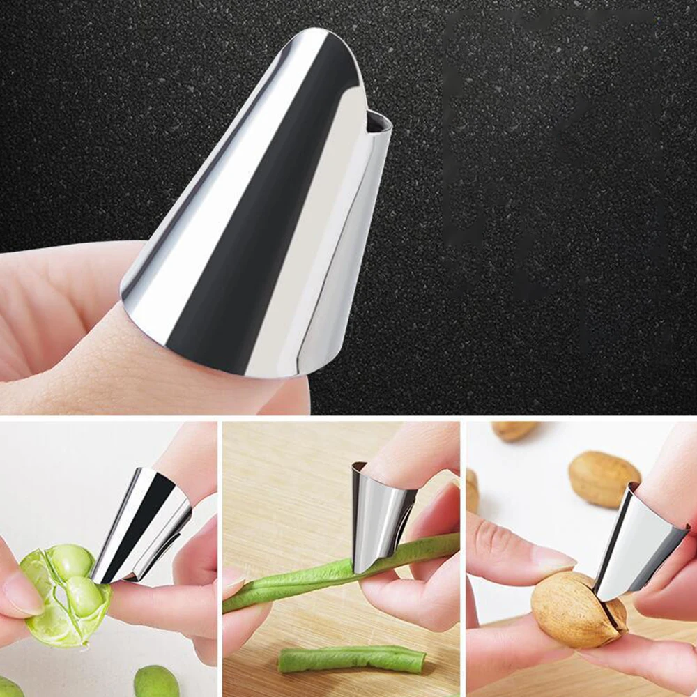 Thumb Knife Finger 2pc Farm for Fruit and Vegetable Fingertips Picker Thumb Knife Finger Guard Kitchen Accessories Garden Gloves