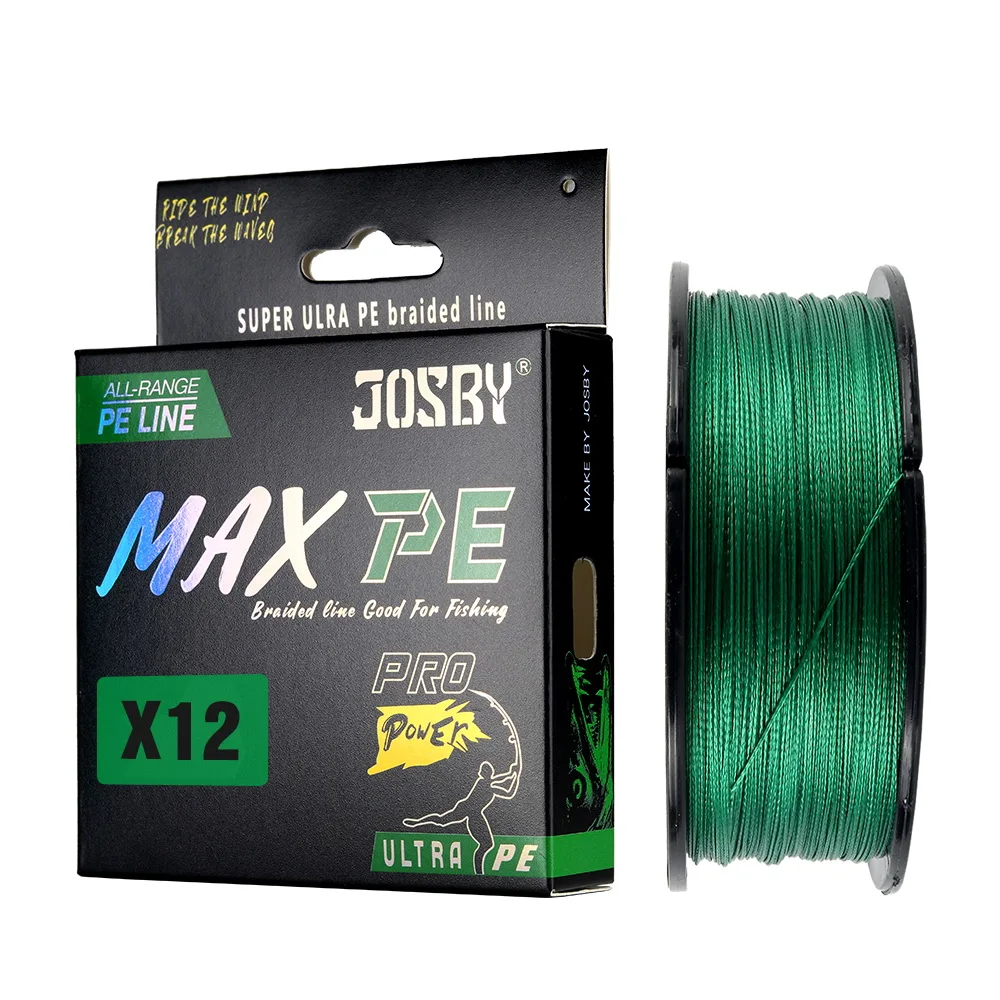 JOSBY 1000/500/300/100M PE Fishing Line 12 Strand Braided Multifilament  Strong Carp Fishing Line 25-120LB Sea Saltwater Tackle - AliExpress