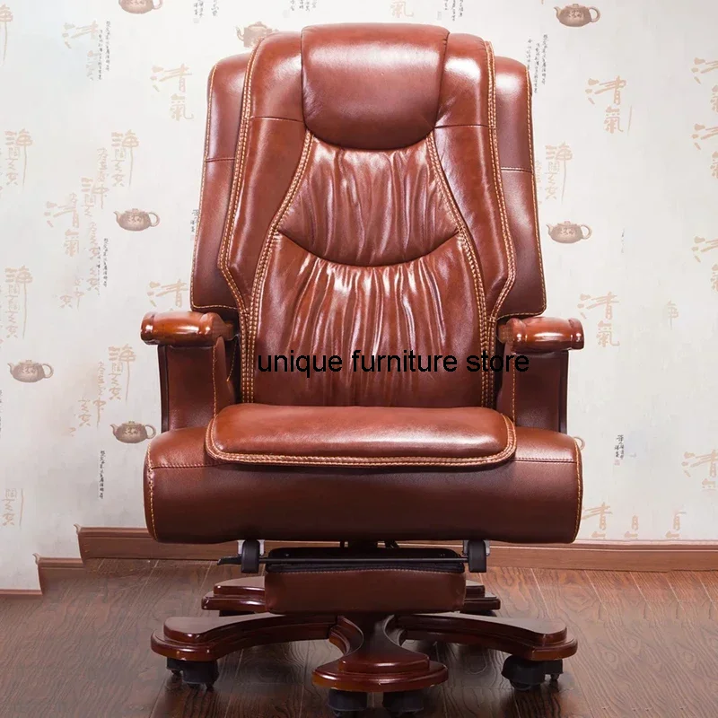 

Modern Ergonomic Office Chairs Computer Armchair Designer Recliner Leather Chair Lounge Italian Swivel Fauteuil Home Furniture