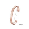 Stainless steel olive leaf pattern C-shaped opening adjustable bracelet, engraved wheat ear pattern men's gold-plated jewelry 5