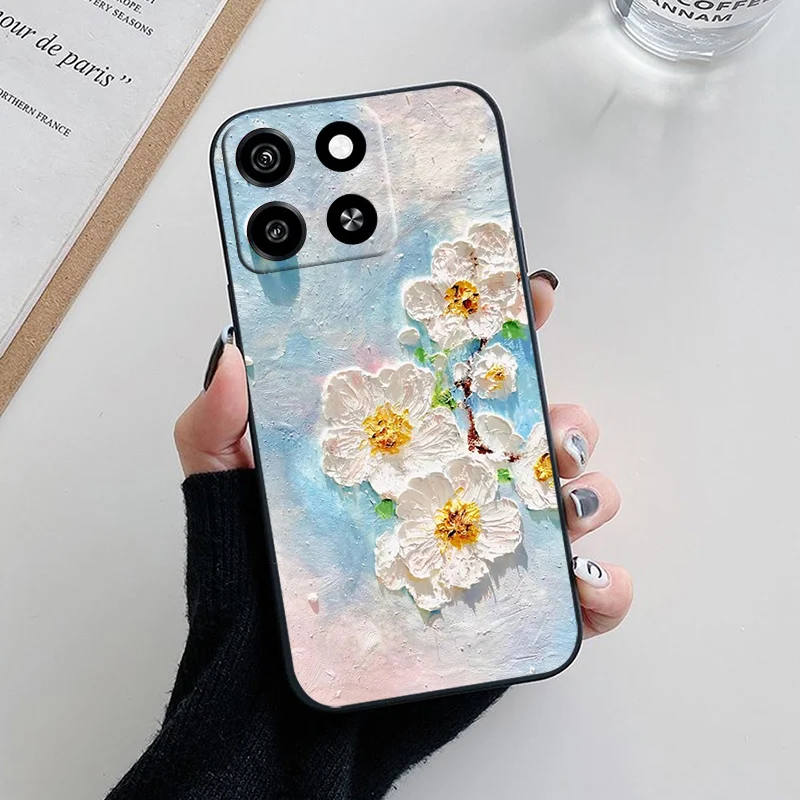 Sleek Black TPU Silicone Phone Case - Slim and Protective Back Cover