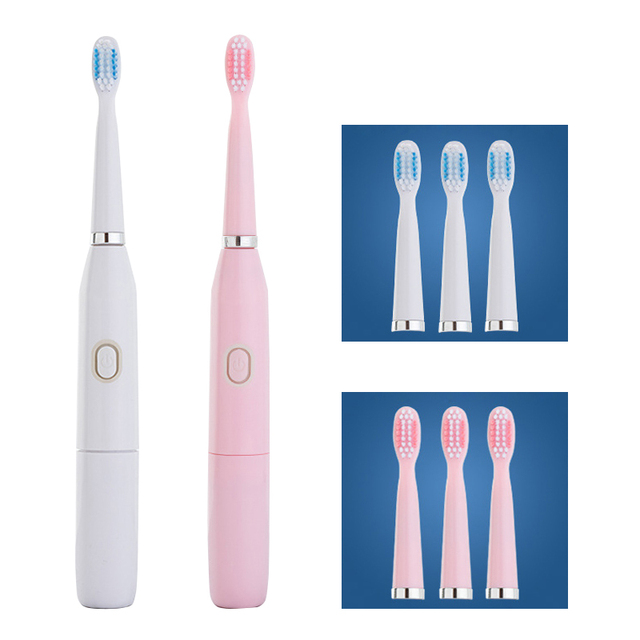 Electric Toothbrush With 4PCS Replacement Brush Heads 32000 High Frequency Sonic Vibration IPX7 Waterproof Toothbrush