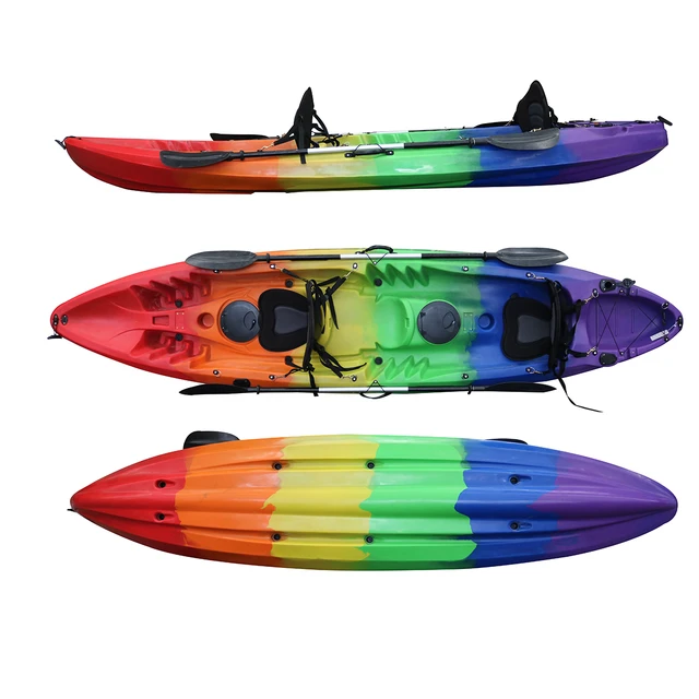 3 Person Plastic Sit on Top Canoe Family 2+1 Tandem Fishing Kayak - China  Fishing Kayak and Tandem Kayak price