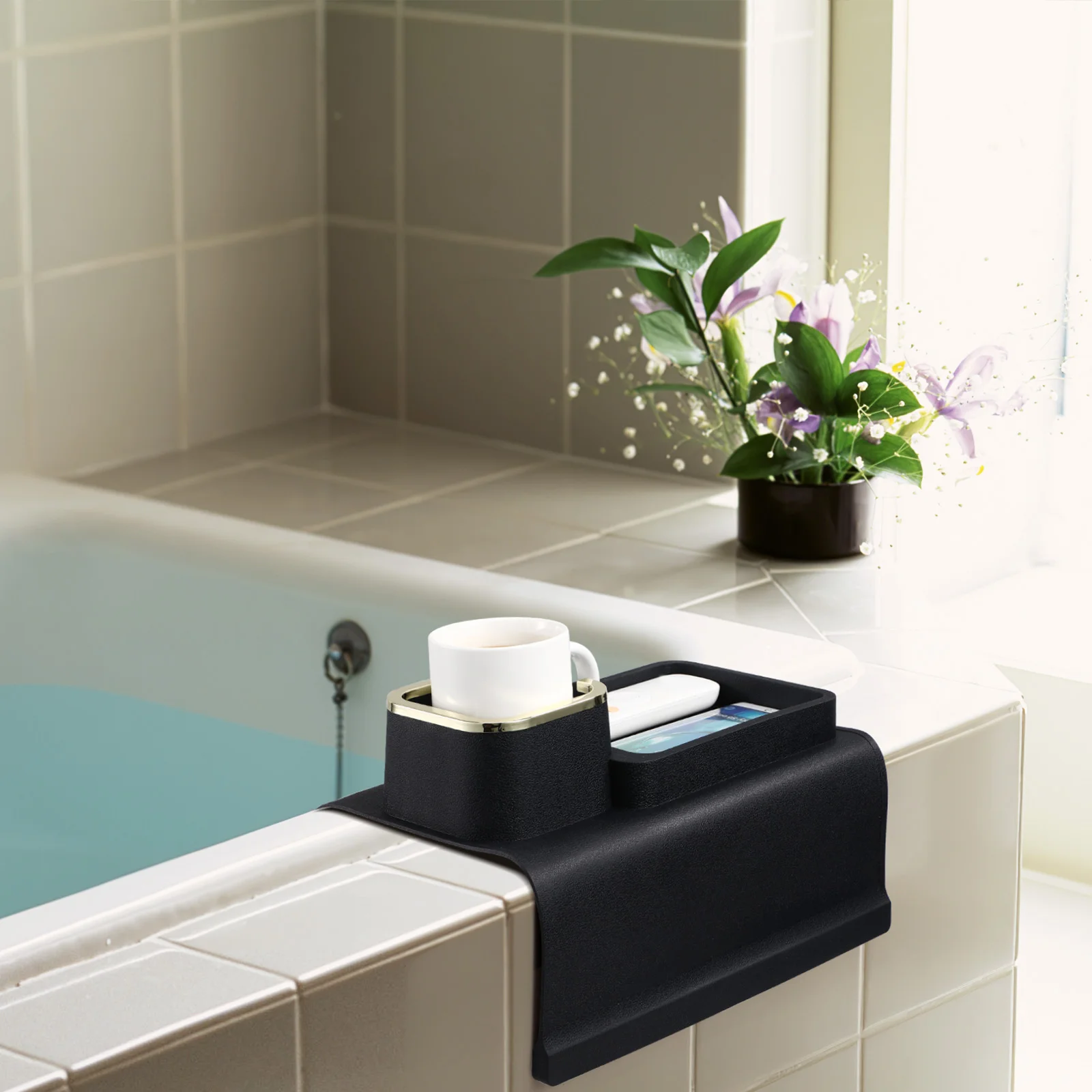 Sofa Tray Arm Rest Table Cup Foldable Sturdy Silicone Drink Holder for Arm Rest Cup Holder For Couch Couch Armrest