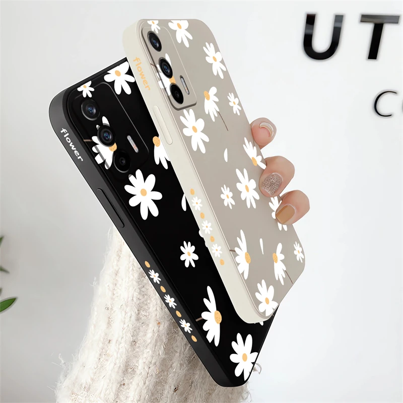 Korea Cute Little Daisies Flower Phone Case - Soft Silicone Cover