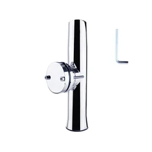 Stainless Steel Fishing Rod Holder Rail-mounted 360 Degree Adjustable Detachable Pole Rack Outdoor Kayak Stand Tools Accessories