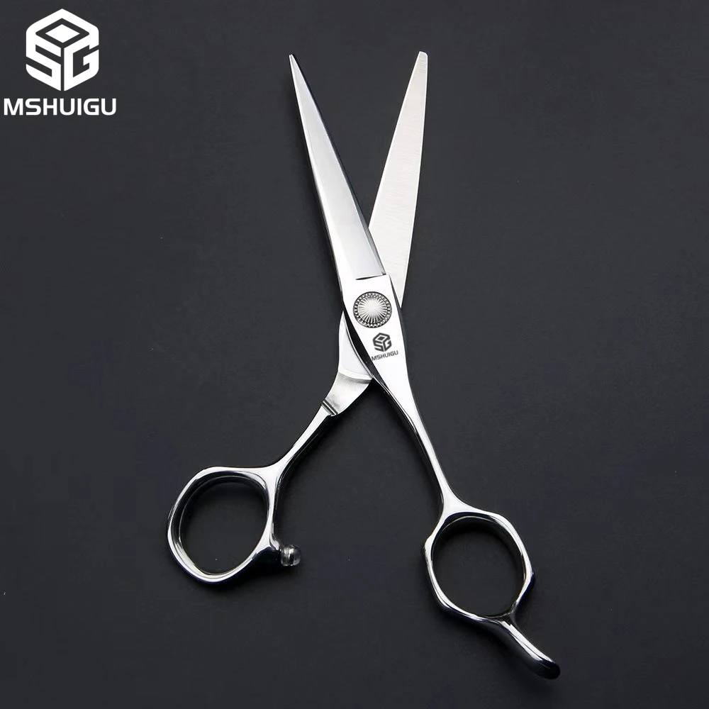 프리미엄 6인치 440C 스틸 전문 미용 가위, 날카로운 이발 가위, 살롱 스타일리스트용 MSHUIGU