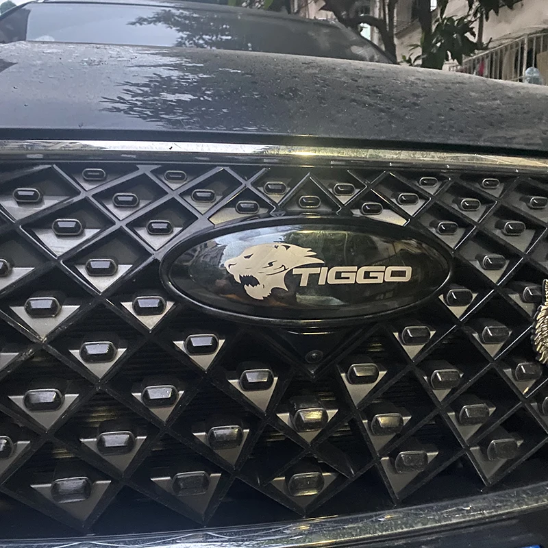 chery Tiggo 8 Pro 2023 2022 2021 2015-2018 Chery Tiggo Logo Chery Tiggo 7 Pro Black Badge Logo Emblem Grill Hood Sticker Styling
