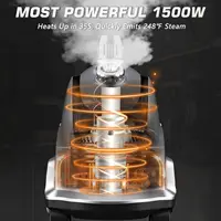 Steamer for Clothes, 1500W Powerful Standing Garment Steamer with Roll Wheels, 2.4L Water Tank for 90 Mins Continuous St 2