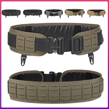 

Tactical Padded Belt Airsoft CS Combat Molle Patrol Belts Military Army Duty Hunting Paintball Waist Belt Hunting Accessories