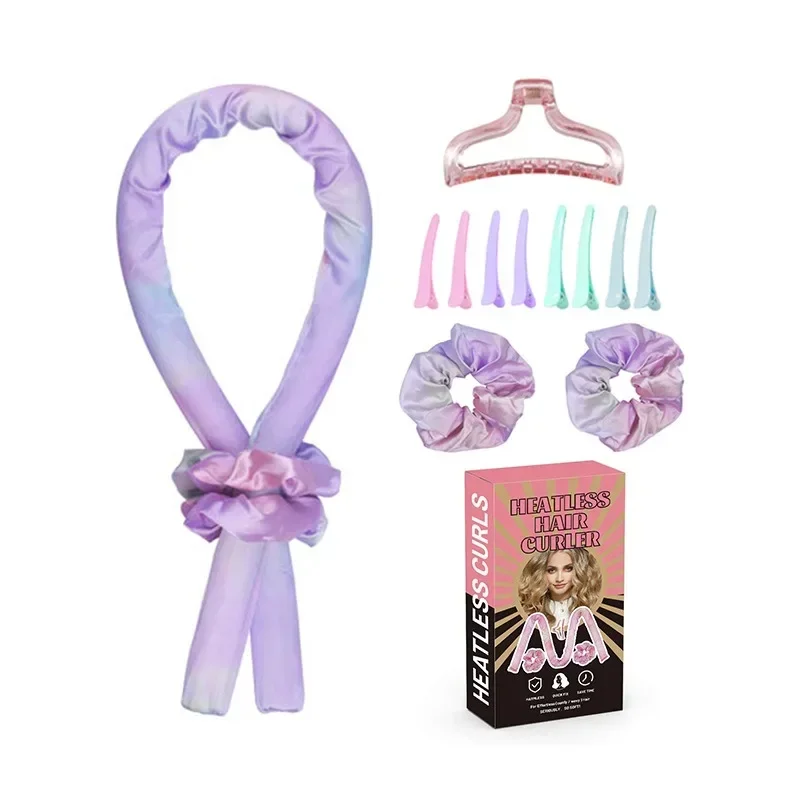 

Curly Hair Big Wave Ring Set Multi Piece Hot Sale Lazy Non Heat Curling Stick Sleep Sponge Foam Curler