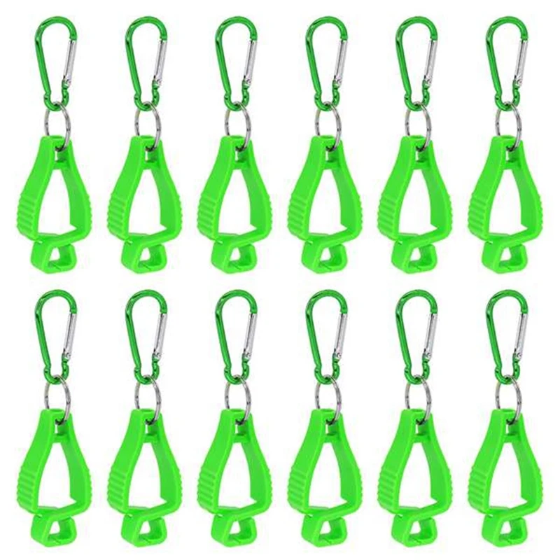 

Glove Belt Clip Fixed Glove Clip For Work Glove Holders With Metal Carabiners For Construction Worker Guard Labor(Green)
