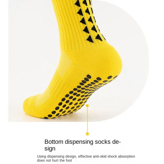 Children's football socks, mid length sports socks, running socks, anti slip silicone thick towel bottom, wear-resistant and swe 6