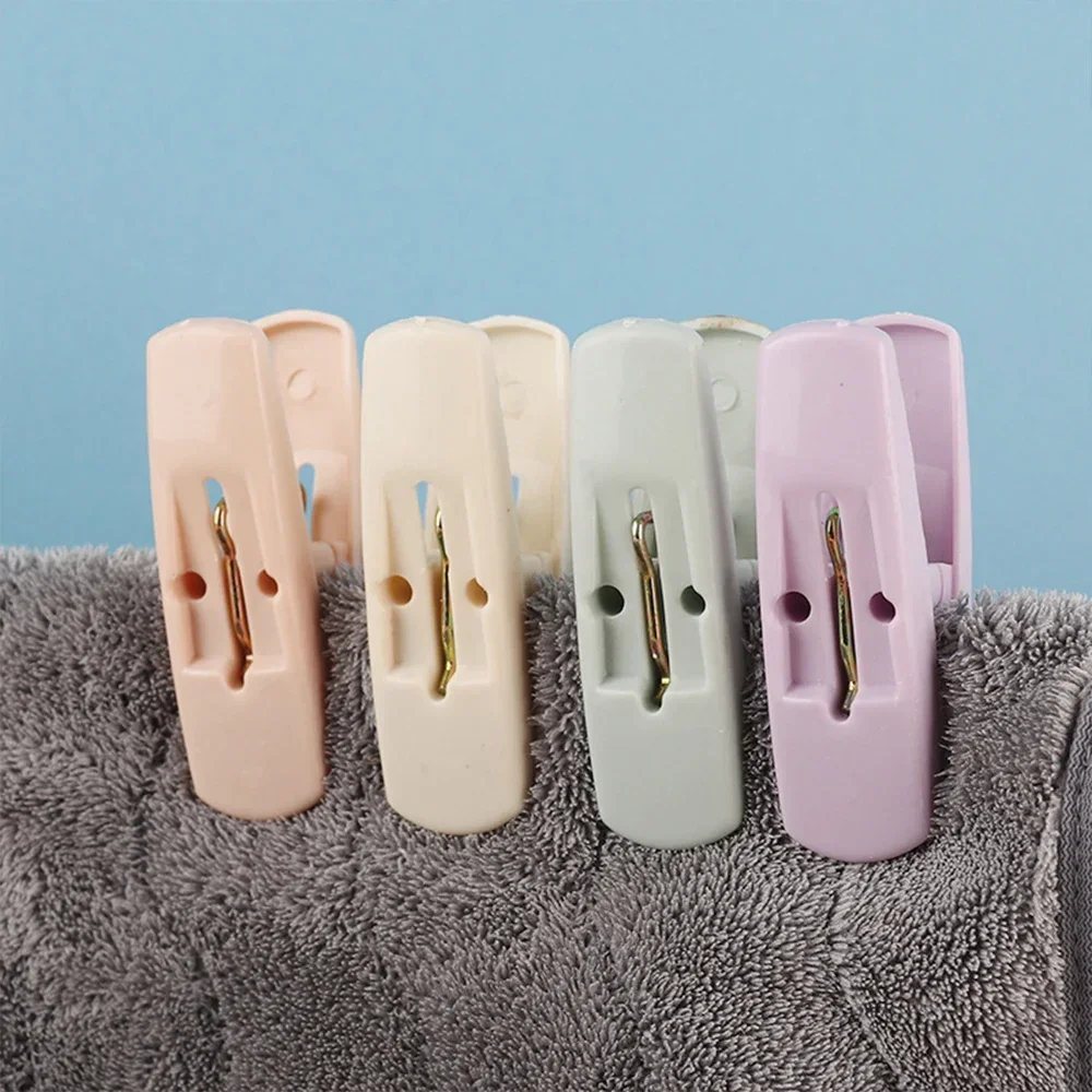 10PCS Random Color Household Clothespin Plastic Spring Clip Anti-slip Clothespin Multi-colored Underwear Fixing Clip Socks Clips