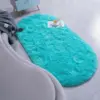 Oval Soft Silkly Plush Carpet Modern Home Decor Living Room Sofa Coffee Table Floor Rug Girl Bedroom Foot Mat Balcony Cushion 4