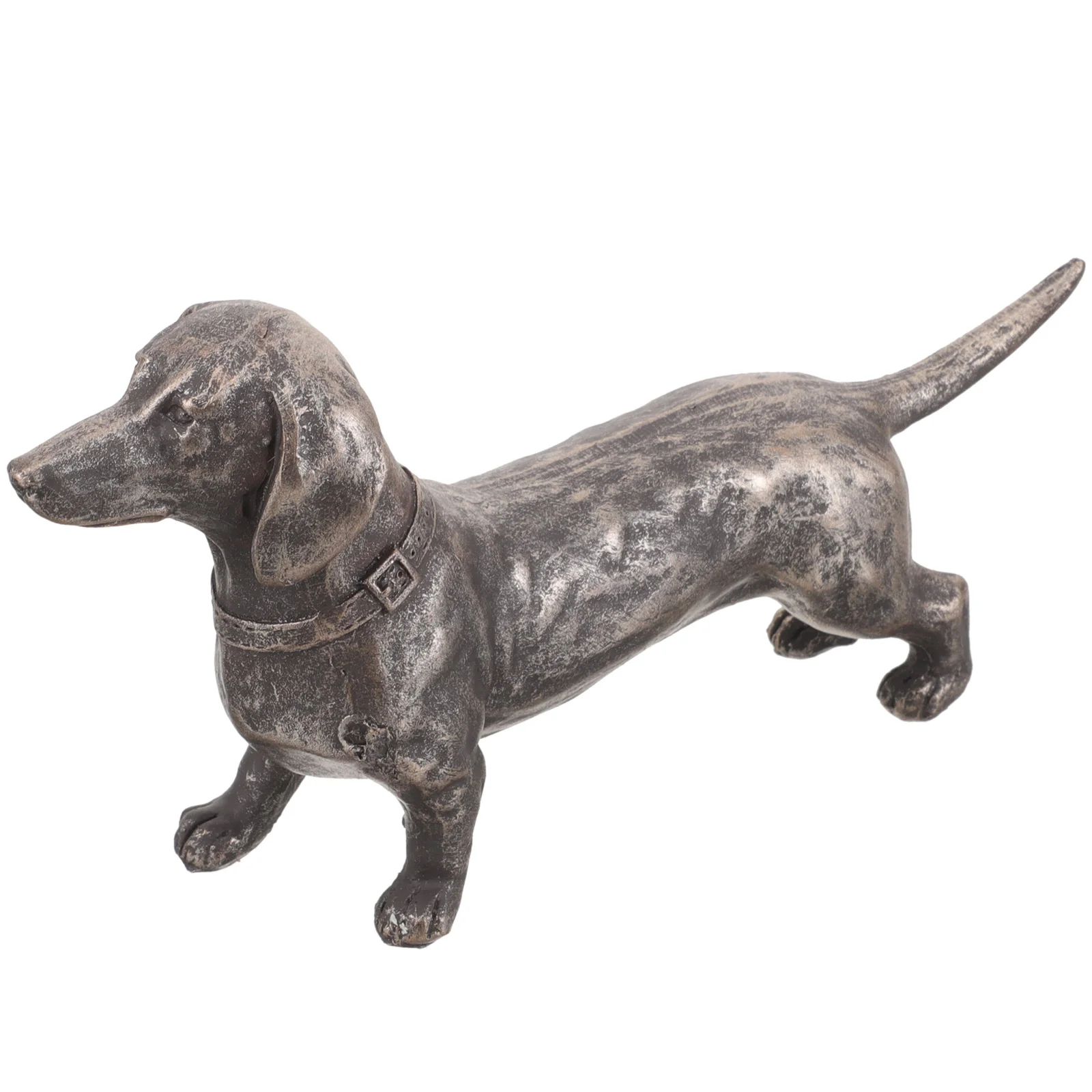 

Dachshund Dog Sculpture Garden Ornament Style Patio Standing Puppy Figurine Outdoor Dog Statue Decor Yard Lawn Dog