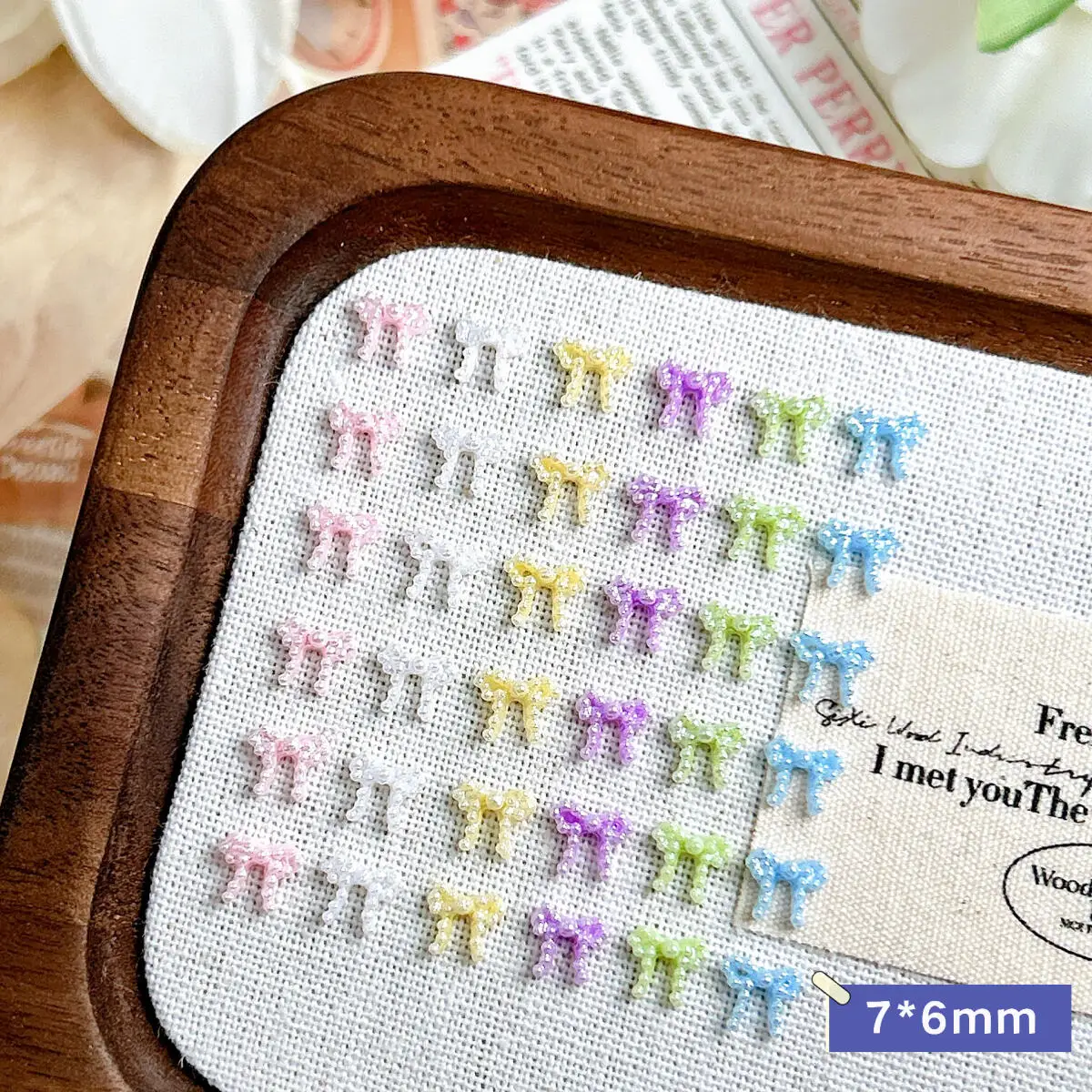 100개 마카롱 미니 펄 리본 레진 네일 참 장식, 창의적인 스위트 라인 리본 매듭 네일 아트 장식, DIY 요정 네일 부품