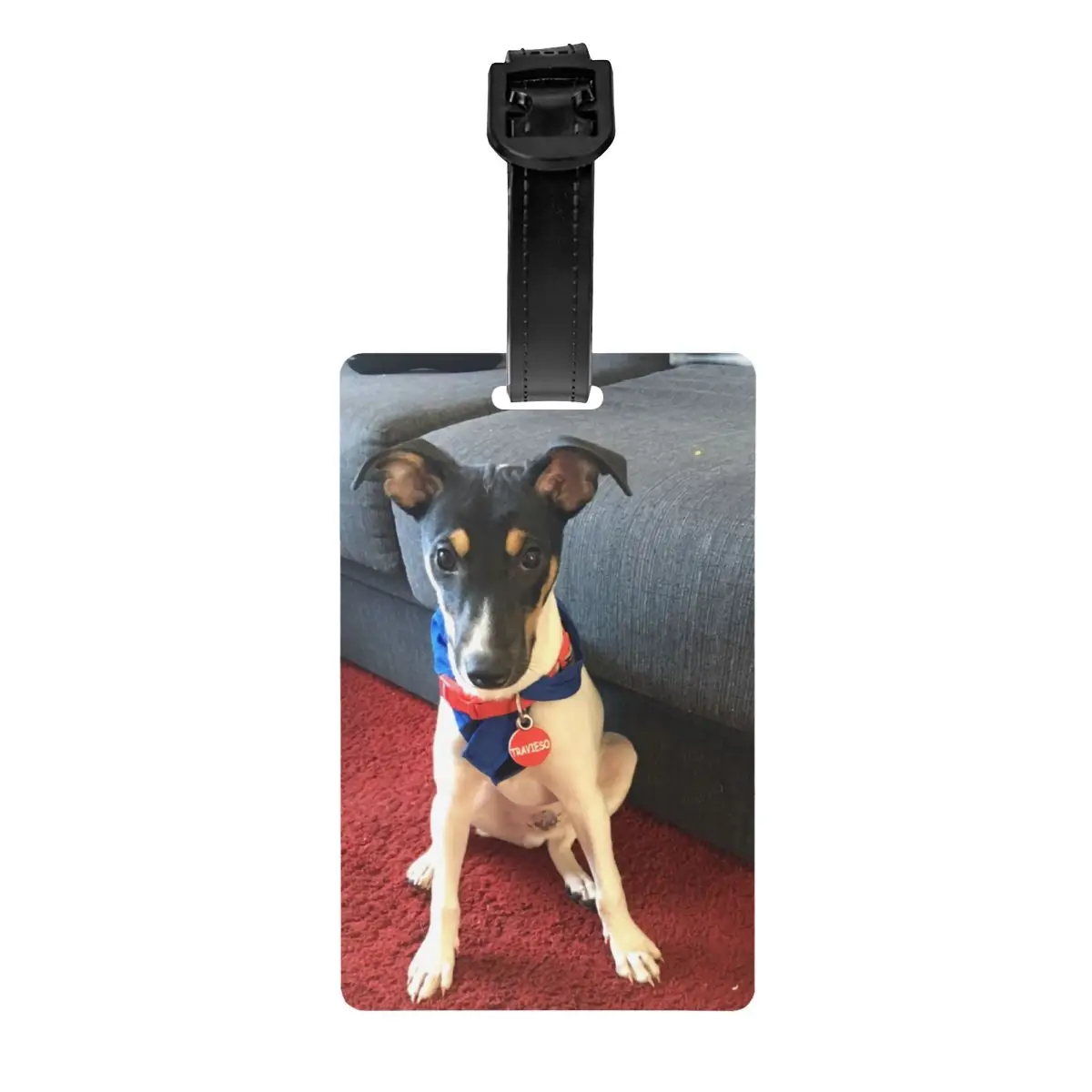 

Cute Jack Russell Terrier Luggage Tags Custom Pet Dog Lover Baggage Tags Privacy Cover Name ID Card