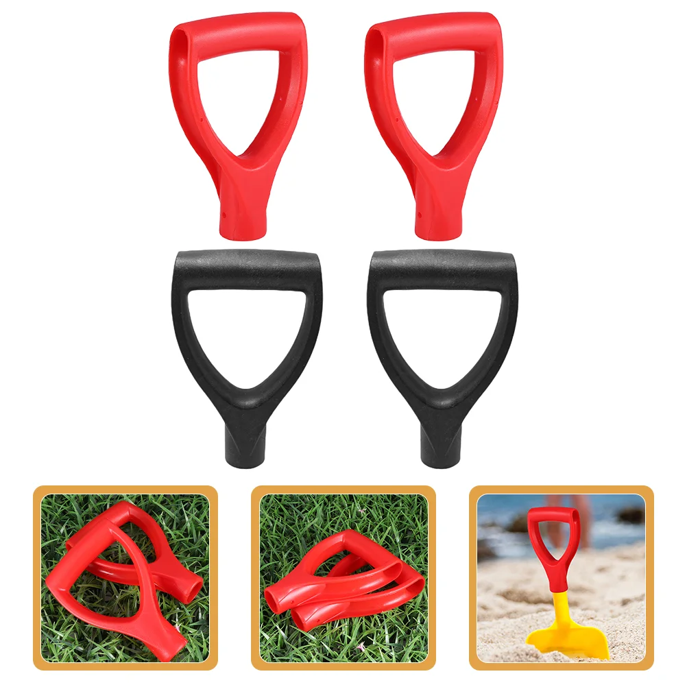 

4 Pcs Tool Handle Handles Snow Useful Plastic Spade Garden Tools Digging Raking