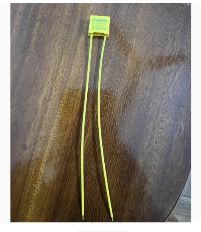 10pcs/커패시터: 224, 0.22uf, 275V, 5.5mm, 핀 간격: 10mm, 양쪽 라..