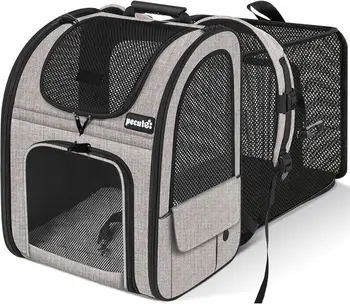 Pet Carrier Backpack, Dog Carrier Backpack, Expandable with Breathable Mesh for Small Dogs Cats Puppies, Pet Backpack Bag 1