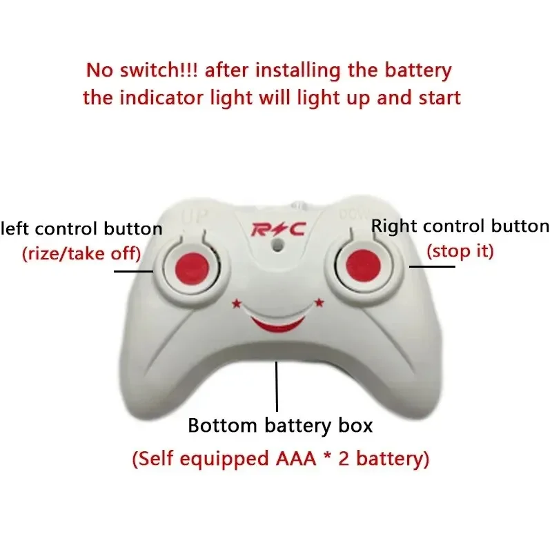 Rechargeable Mini RC Drone Remote Safe Fall-resistant RC Helicopters Drone Children Toys 4