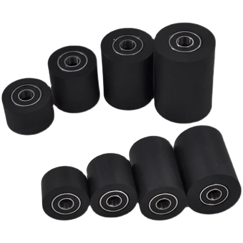 Lot De 5 Rouleaux Caoutchouc Amortisseurs Mathews 80535 - Rose Et Noir