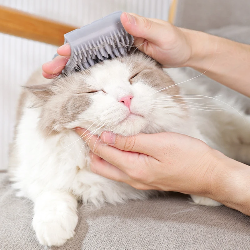 Pet Cat Hair Removal Massage Gloves brush Cats Scratching Rubbing Brush Kitten Grooming Bathing Cleaning Removal Comb - Image 4
