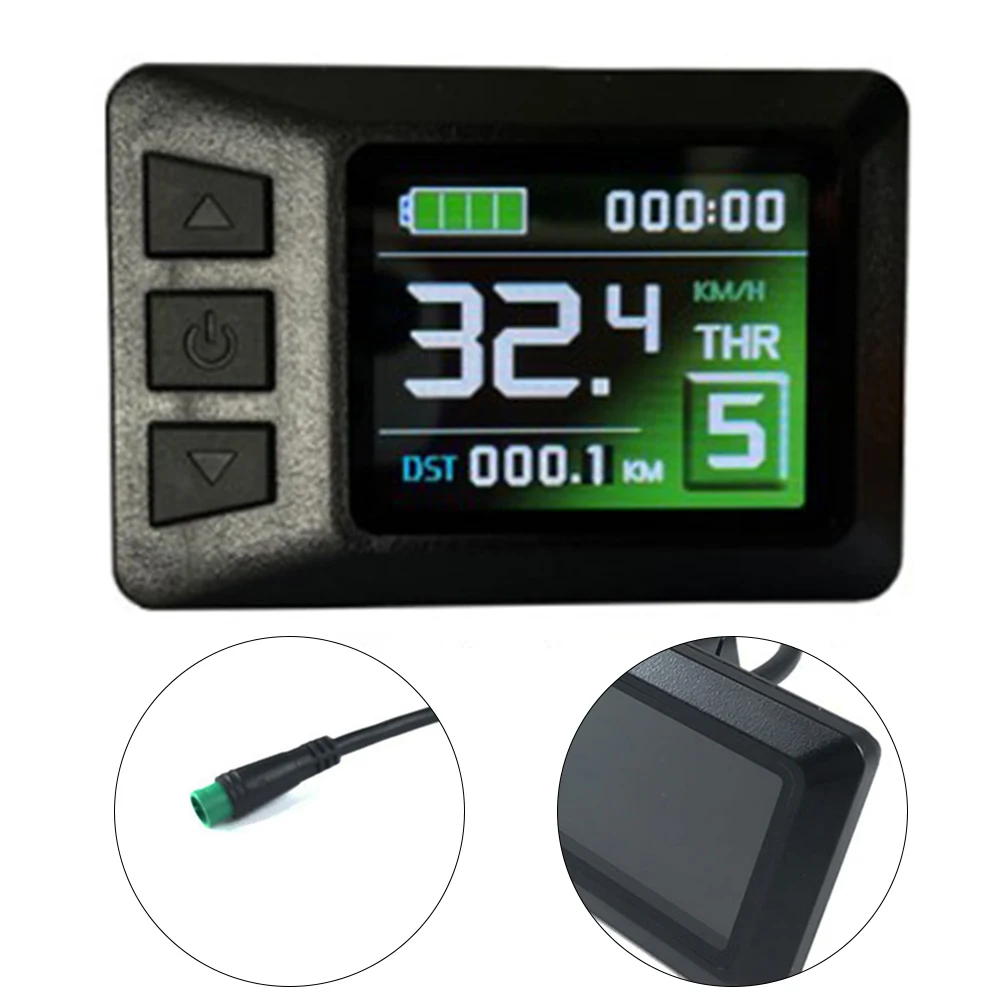 

Дисплей для электрического велосипеда KT‑ LCD7C, цветная панель дисплея для электровелосипеда, 24/36/48 в, водонепроницаемая вилка, аксессуары для велоспорта