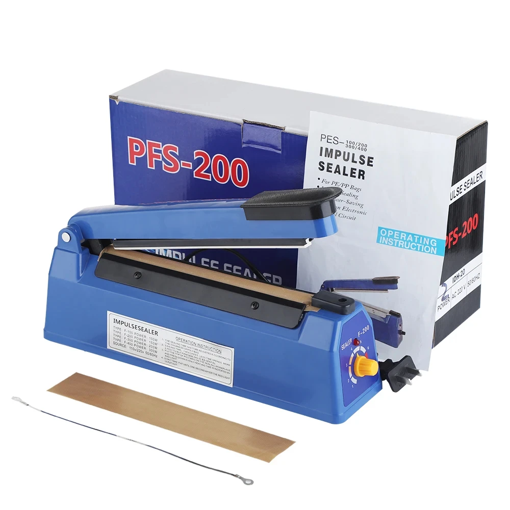 Bag Sealer Portable Sealing Machine Food Vacuum Sealer 100/200mm Manual Heat Seal Machine For Home Kitchen Storage