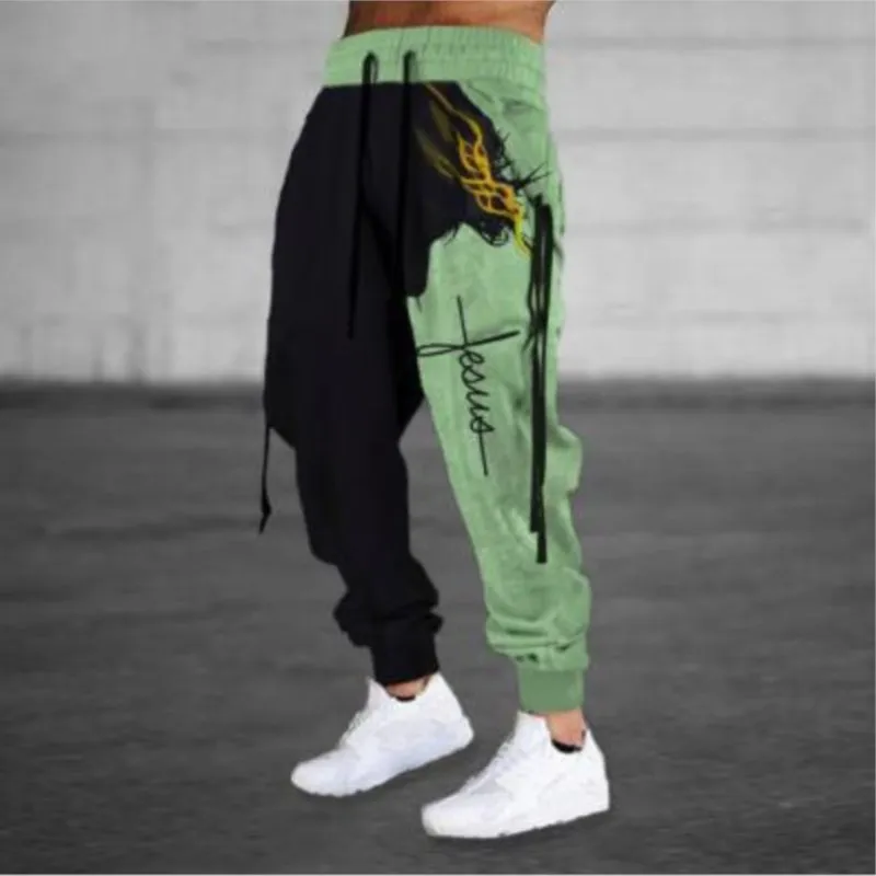 Pantaloni sportivi casual da uomo primavera e autunno 2025 Street Casual Sportwear Jogging Y2k Pantaloni traspiranti Hip Hop da uomo all'aperto 4