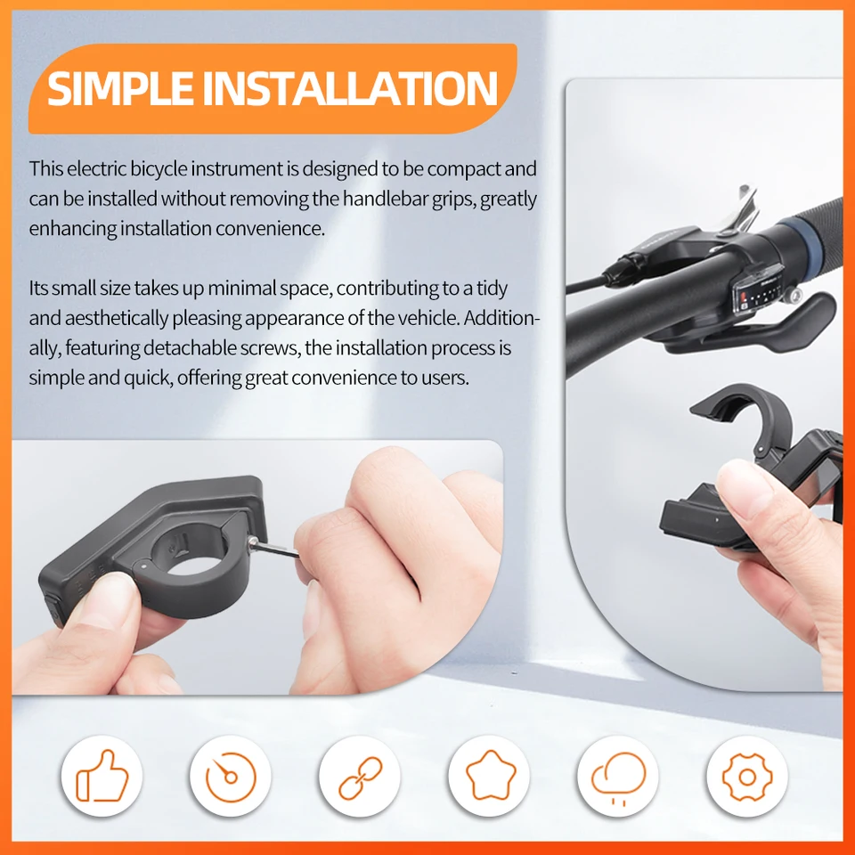 écran SW102 Écran SW102 Pour Vélo électrique Bafang - OLED - Compatible BBS01 BBS02 BBSHD écran OLED Windmeile