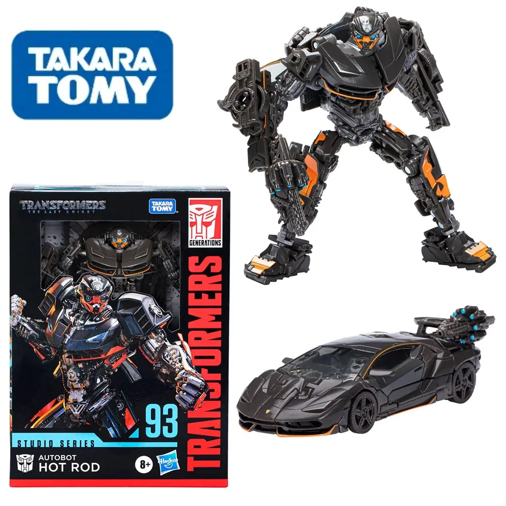 

Оригинальные Трансформеры Hasbro Studio Series 93 Deluex Class Hot Rod модель автомобиля Робот игрушки Аниме экшн-фигурка подарок