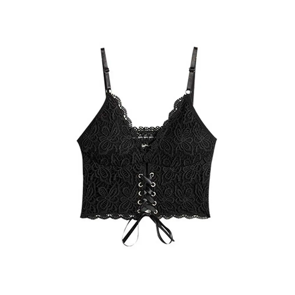 

Женский укороченный топ без рукавов, сезон 2024, трикотажная облегающая футболка, сексуальная верхняя одежда, кружевная майка, женский жилет